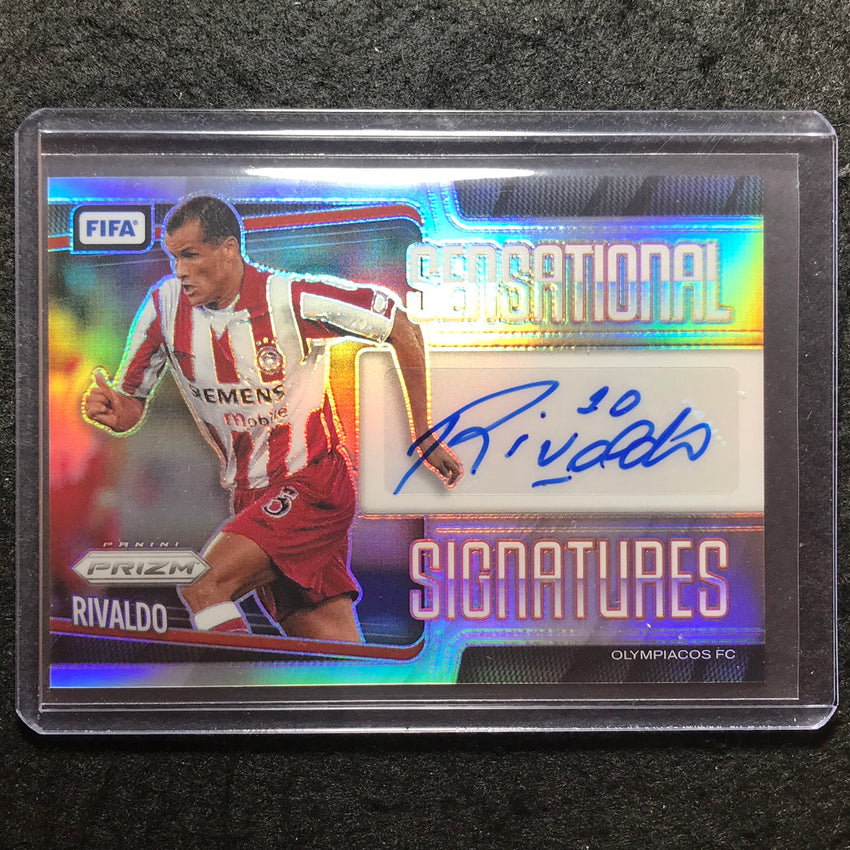 2025-26 Prizm FIFA RIVALDO Sensational Signatures Auto Silver Prizm 30/49