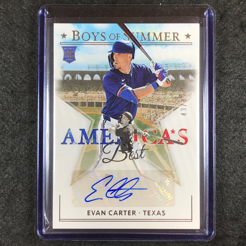 2024 Boys of Summer EVAN CARTER America's Best Rookie Auto 43/49