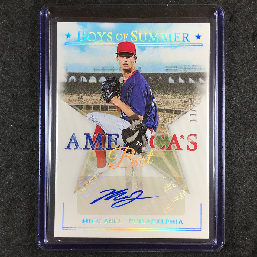 2024 Boys of Summer MICK ABEL America's Best Auto Holo Silver 13/25