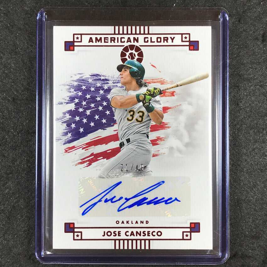 2024 Boys of Summer JOSE CANSECO American Glory Auto Red 21/49