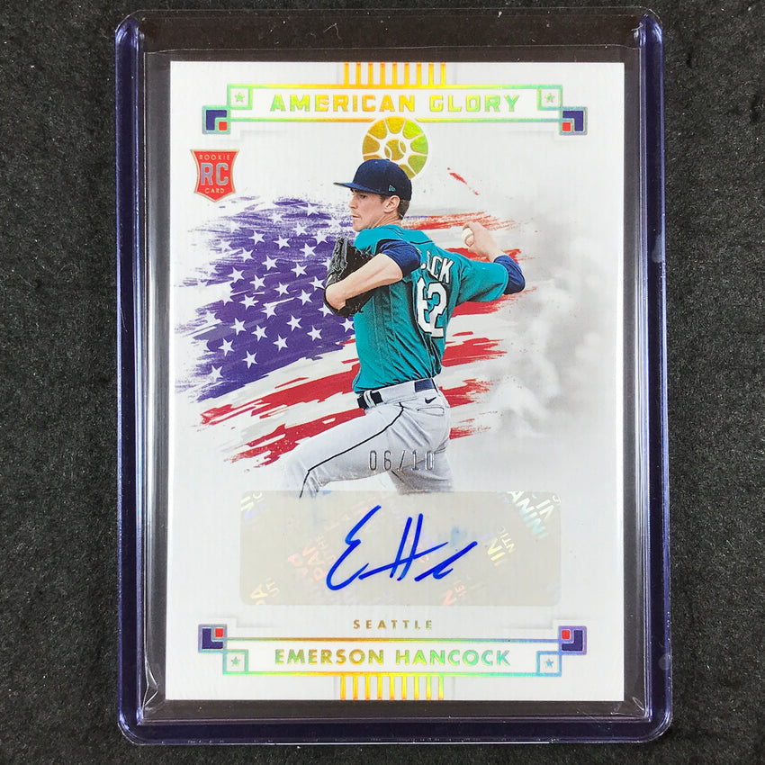 2024 Boys of Summer EMERSON HANCOCK American Glory Rookie Auto Gold 6/10