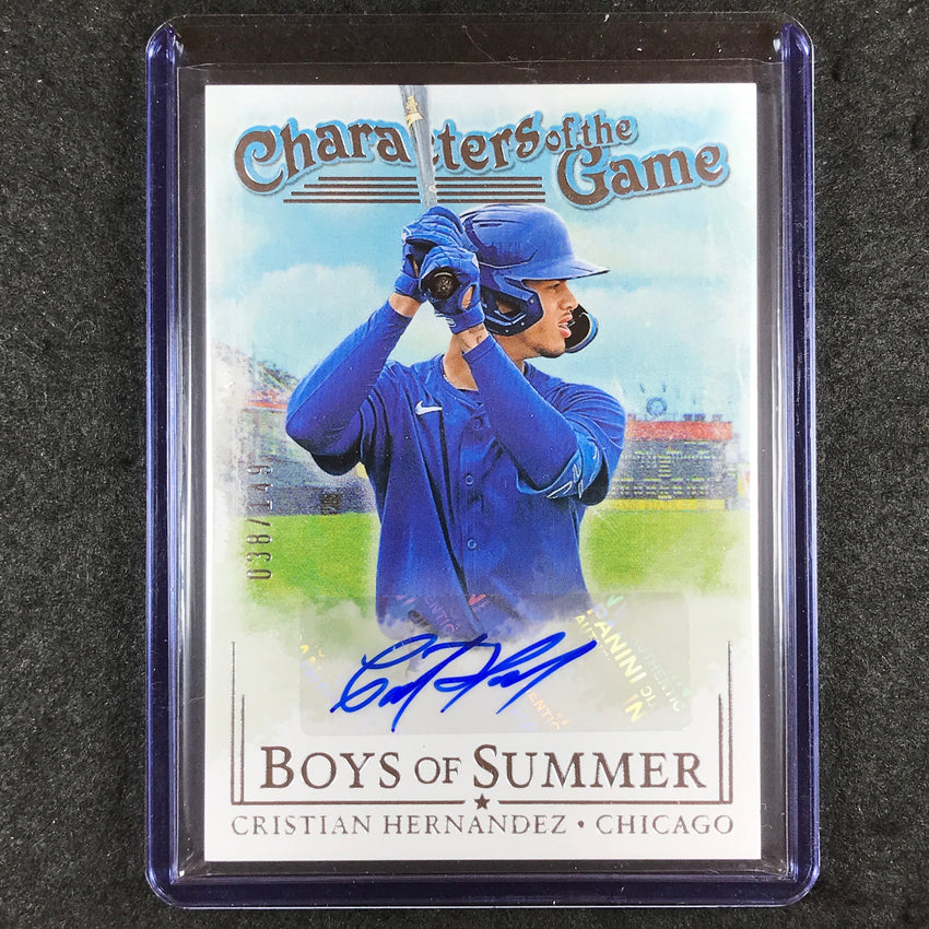 2024 Boys of Summer CRISTIAN HERNANDEZ Characters of the Game Auto 38/149