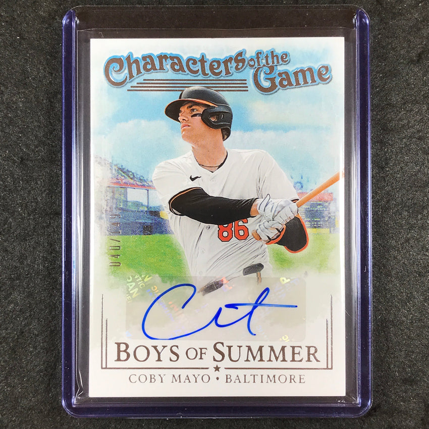 2024 Boys of Summer COBY MAYO Characters of the Game Auto 40/149