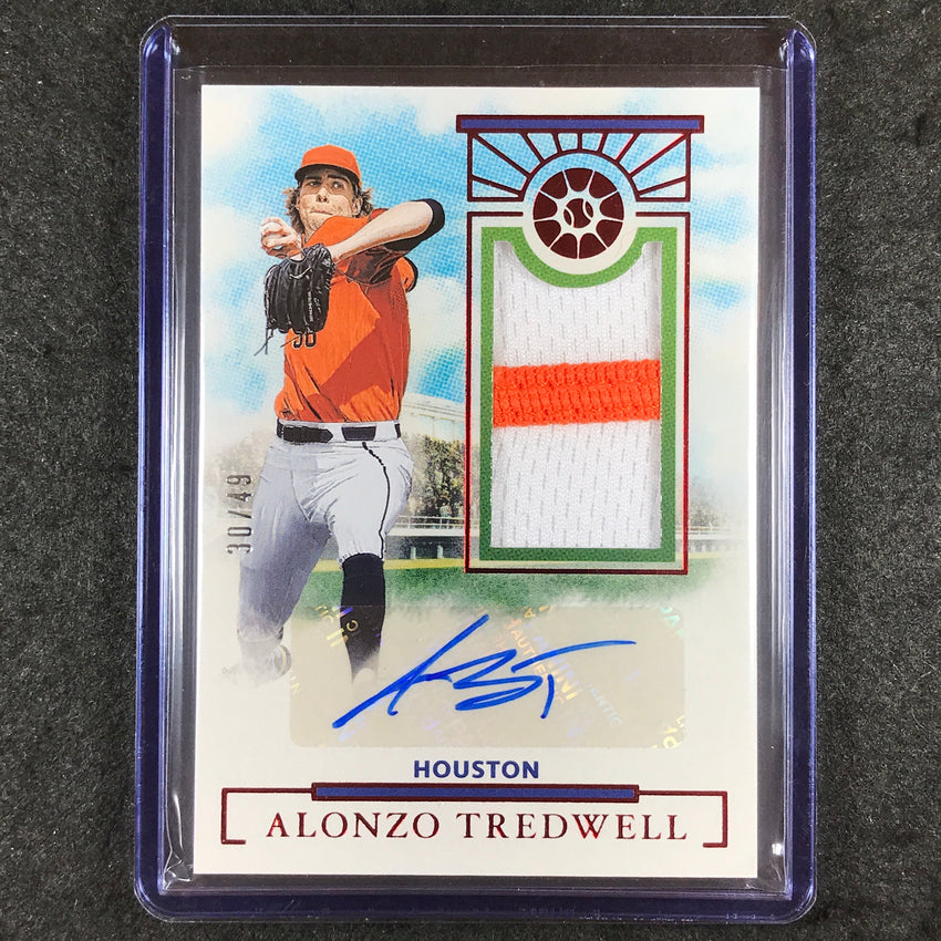 2024 Boys of Summer ALONZO TREDWELL Prospect Material Patch Auto Red 30/49