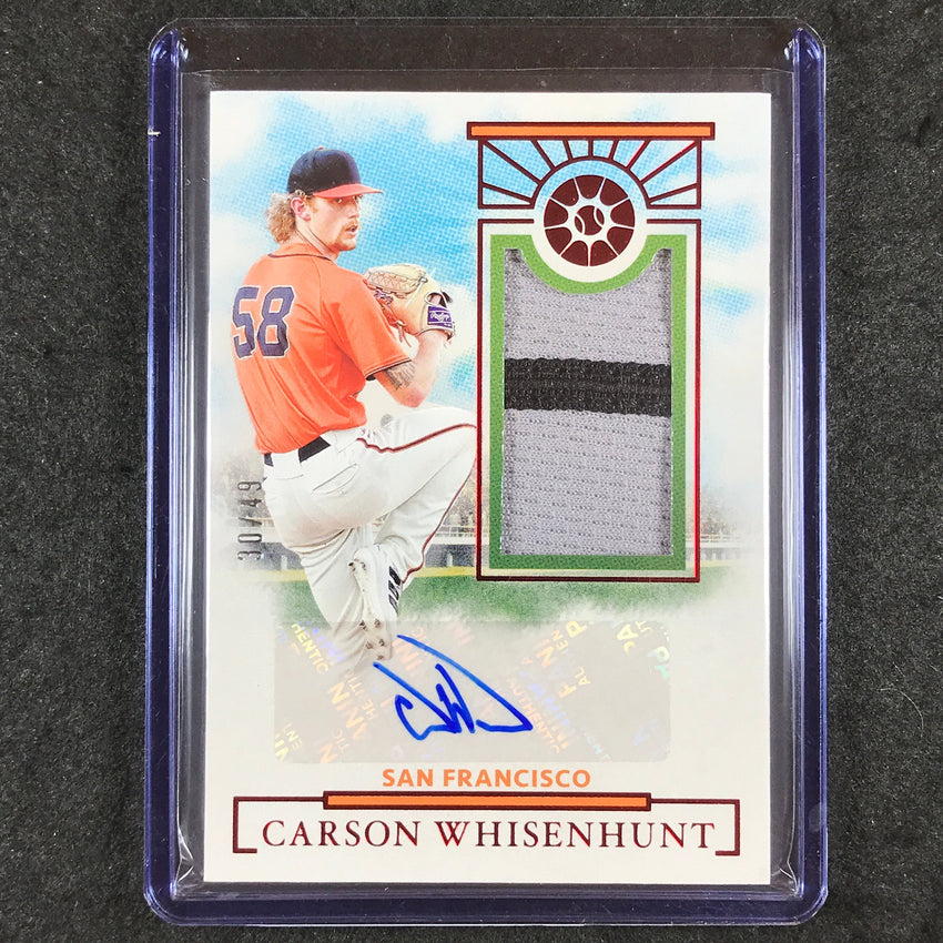 2024 Boys of Summer CARSON WHISENHUNT Prospect Material Patch Auto Red 30/49