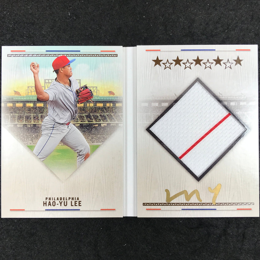 2024 Boys of Summer HAO-YU LEE Hitter's Ink Update Jersey Auto Booklet 15/75