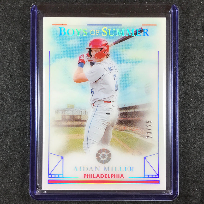2024 Boys of Summer AIDAN MILLER Base Holo Silver 23/25 #22