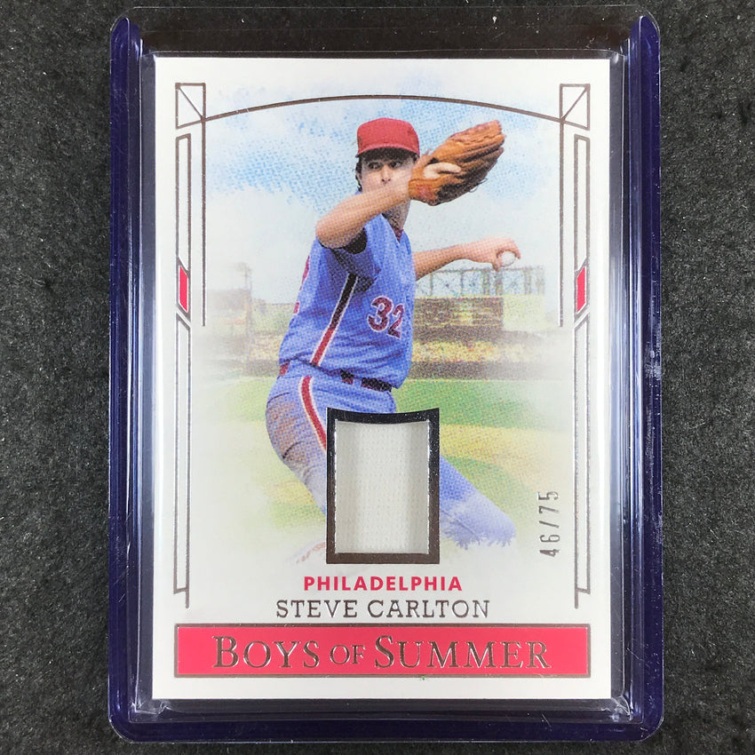 2024 Boys of Summer STEVE CARLTON Pastime Materials Jersey Relic 46/75
