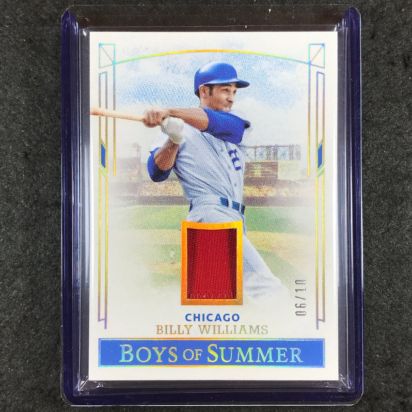 2024 Boys of Summer BILLY WILLIAMS Pastime Materials Jersey Relic Gold 6/10