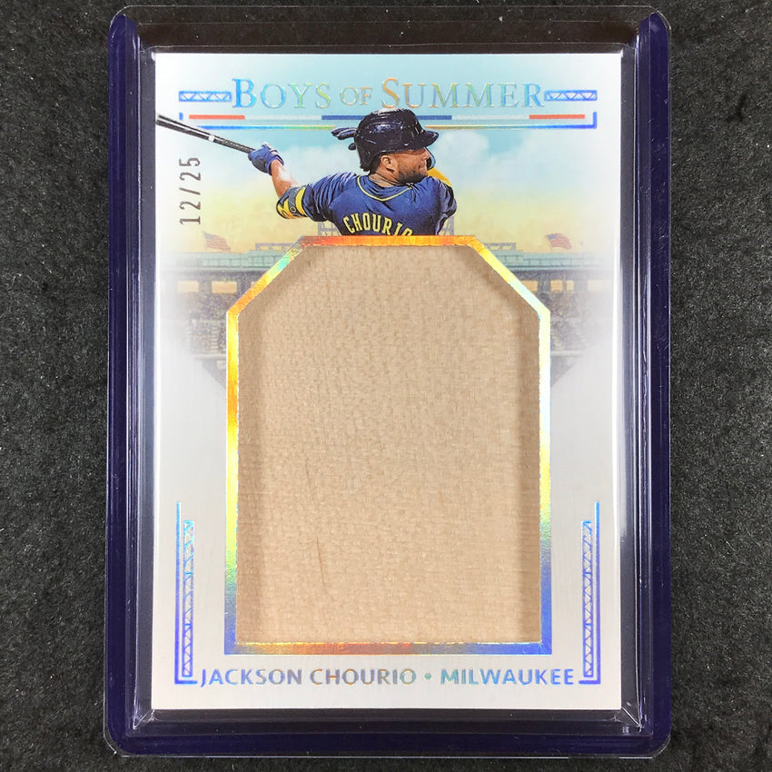 2024 Boys of Summer JACKSON CHOURIO Rookie Jumbo Prospect Materials Relic 12/25