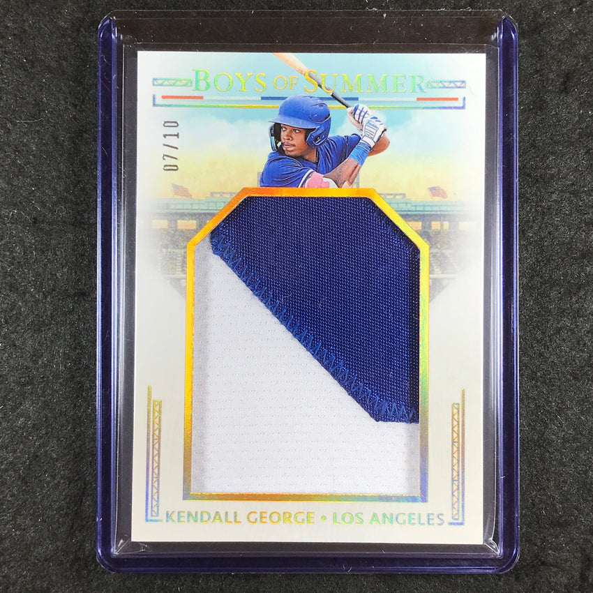 2024 Boys of Summer KENDALL GEORGE Jumbo Prospect Materials Patch Gold 7/10