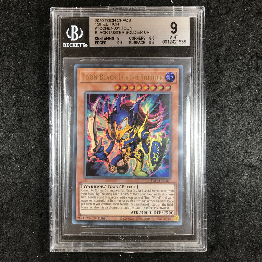 BGS 9 Toon Black Luster Soldier - TOCH-EN001 - Ultra Rare Toon Chaos 1st Ed 636