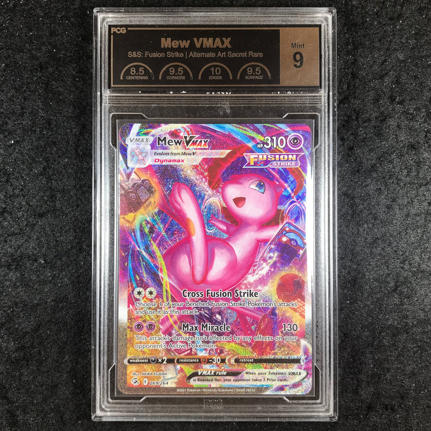 PCG Grading 9 Mew VMAX - 269/264 - Alternate Art Fusion Strike 099