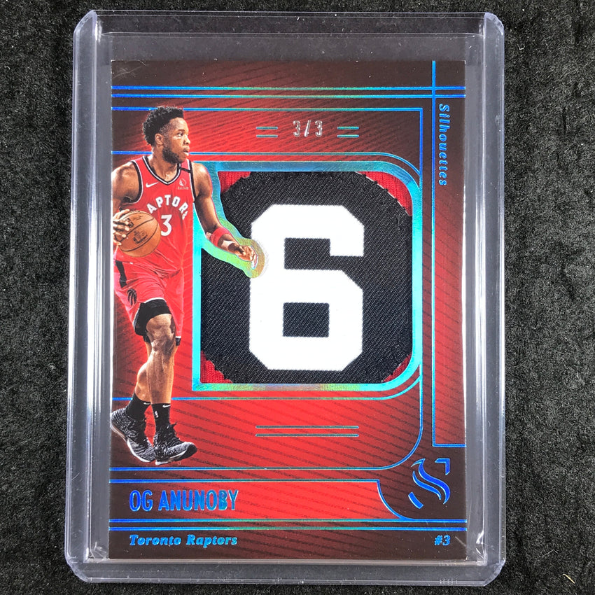 2024-25 Silhouette OG ANUNOBY Silhouettes Patch Relic Platinum 3/3