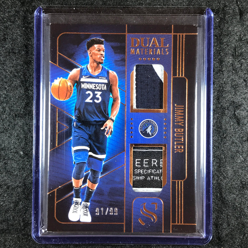 2024-25 Silhouette JIMMY BUTLER Dual Materials Tag Patch Relic Bronze 91/99