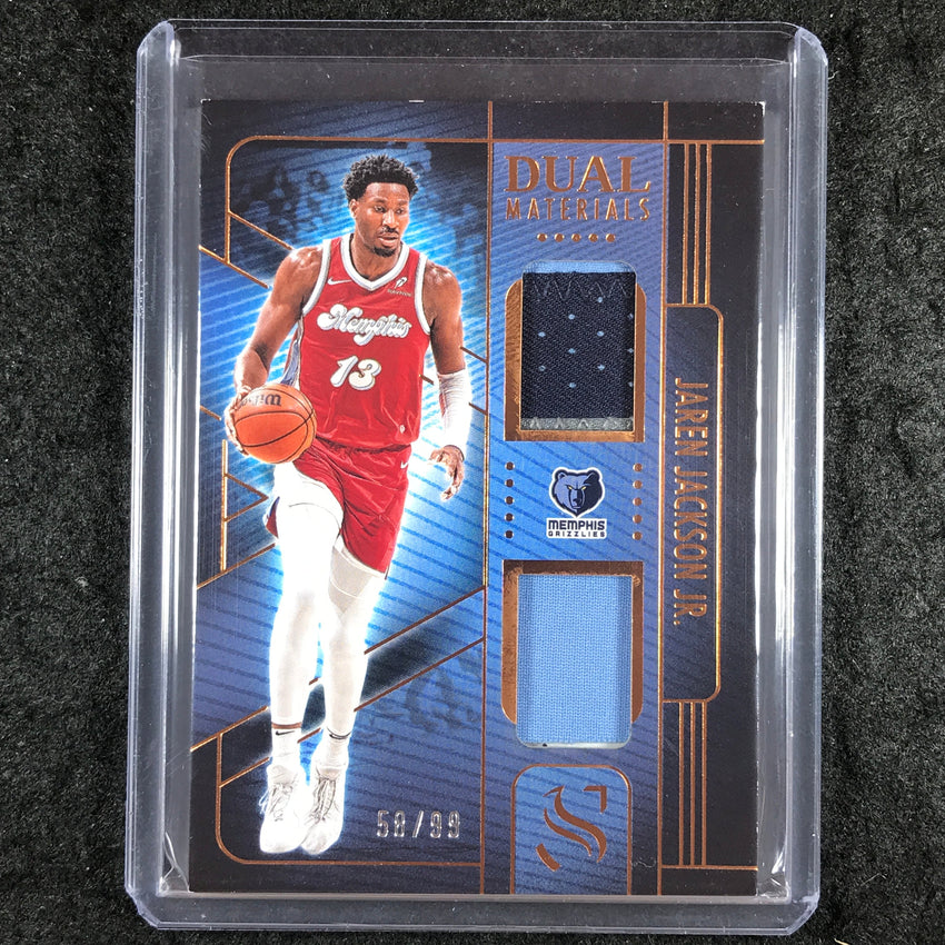 2024-25 Silhouette JAREN JACKSON JR. Dual Materials Patch Relic Bronze 58/99