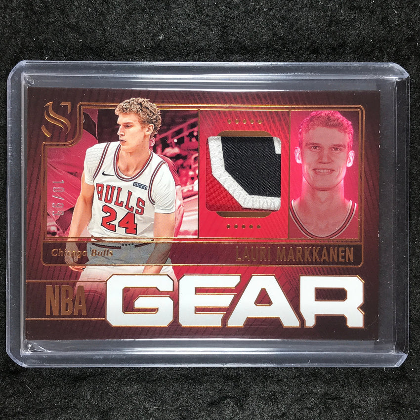 2024-25 Silhouette LAURI MARKKANEN NBA Gear Patch Relic Bronze 10/99