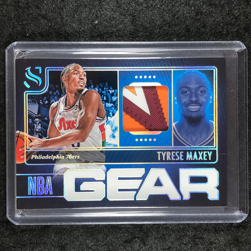 2024-25 Silhouette TYRESE MAXEY NBA Gear Patch Relic Silver 11/25