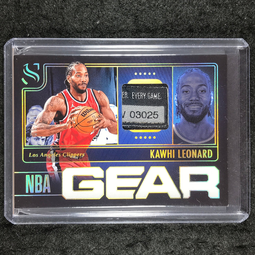 2024-25 Silhouette KAWHI LEONARD NBA Gear Tag Patch Relic Gold 10/10