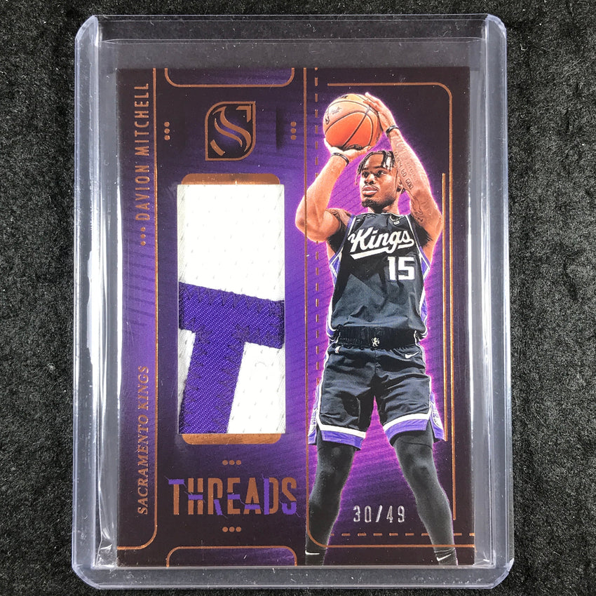 2024-25 Silhouette DAVION MITCHELL Threads Patch Relic Bronze 30/49