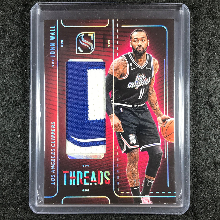 2024-25 Silhouette JOHN WALL Threads Patch Relic Silver 25/25