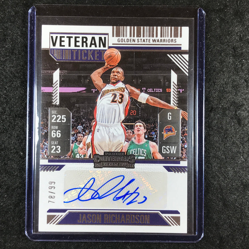 2024-25 Silhouette JASON RICHARDSON Veteran Season Ticket Auto 78/99