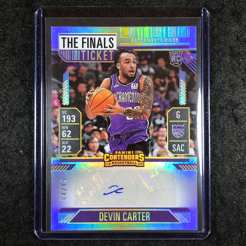 2024-25 Silhouette DEVIN CARTER Rookie Finals Ticket Auto 4/49