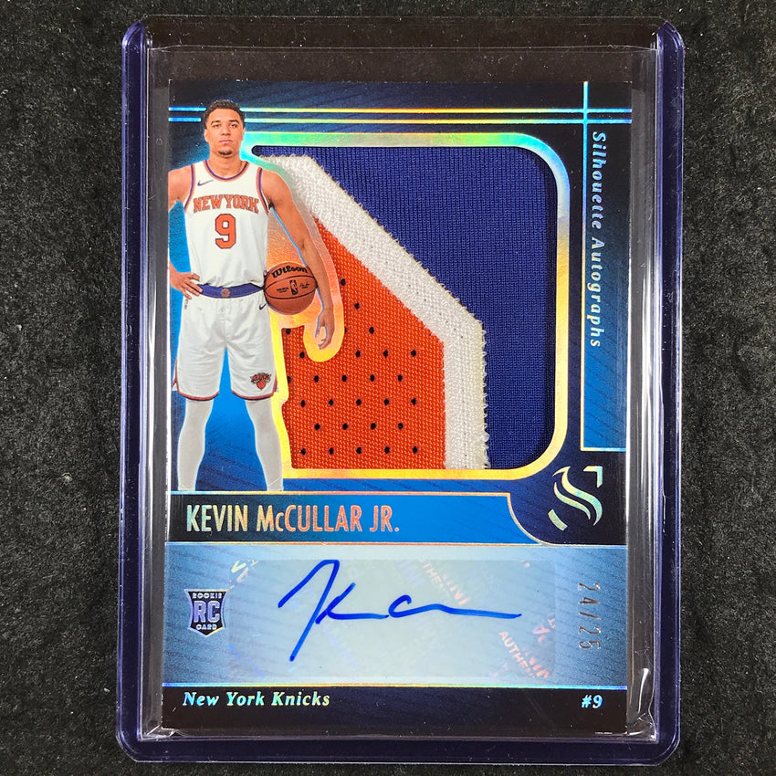 2024-25 Silhouette KEVIN MCCULLAR JR. Silhouette Rookie Patch Auto Silver 24/25