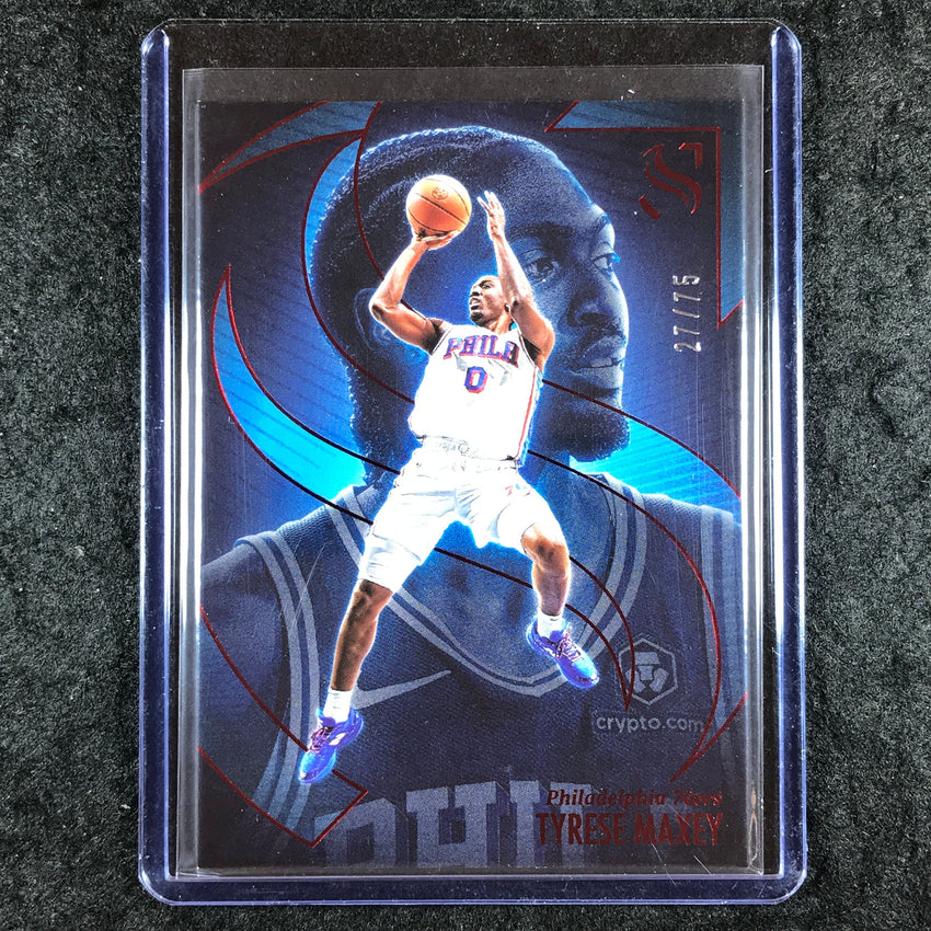 2024-25 Silhouette TYRESE MAXEY Base Red 27/75 #34