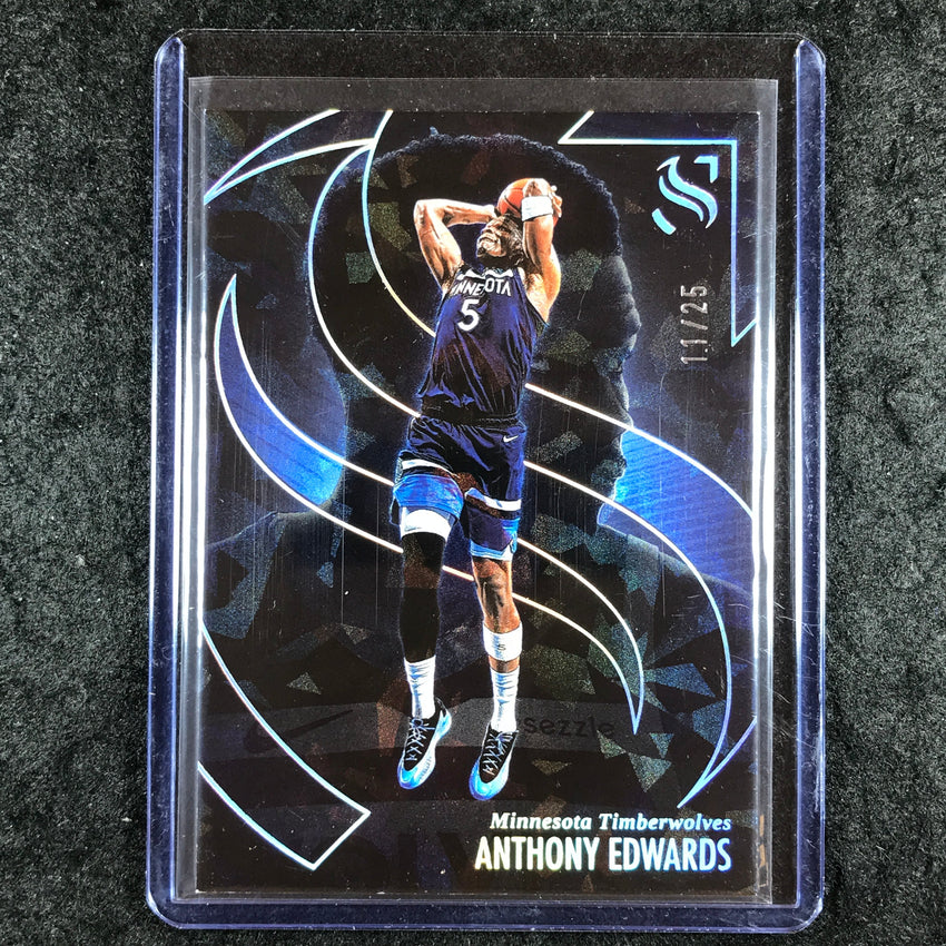 2024-25 Silhouette ANTHONY EDWARDS Base Cracked Ice 11/25 #44