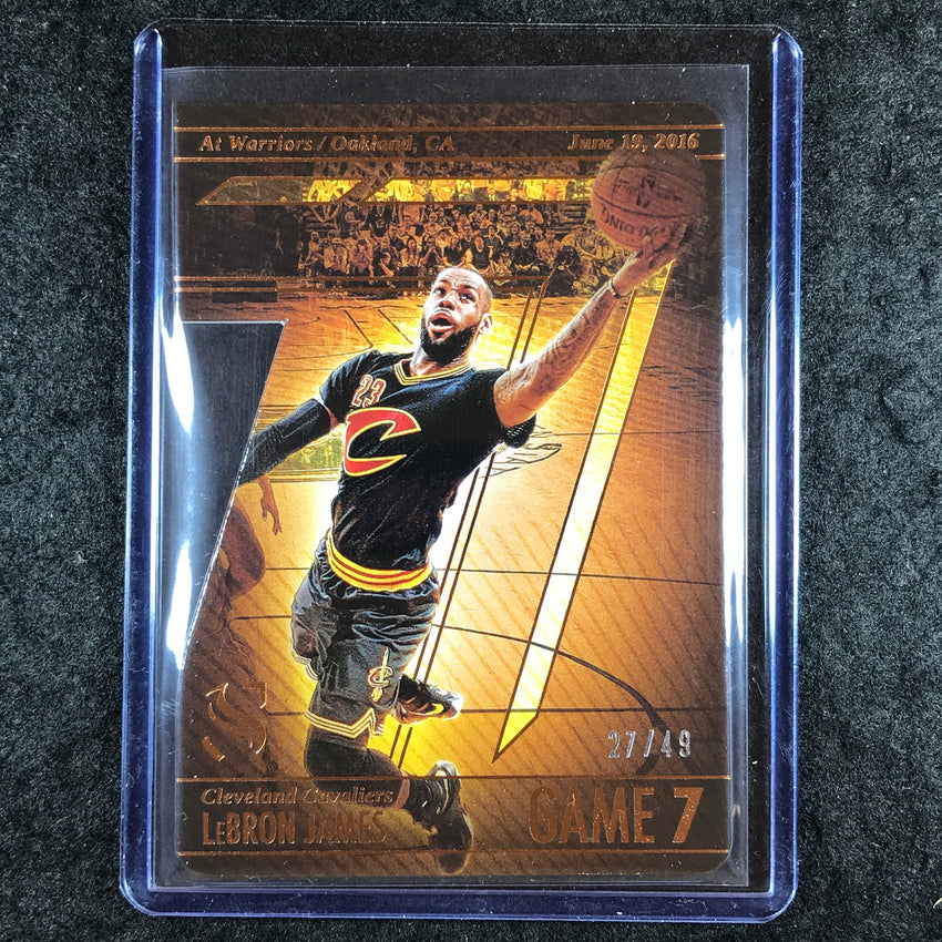 2024-25 Silhouette LEBRON JAMES Game 7 Die-Cut Bronze 27/49
