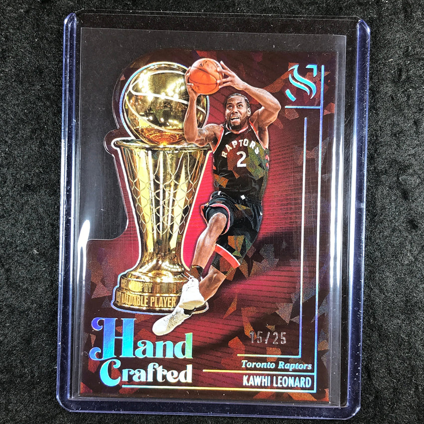 2024-25 Silhouette KAWHI LEONARD Hand Crafted Die-Cut Cracked Ice 15/25