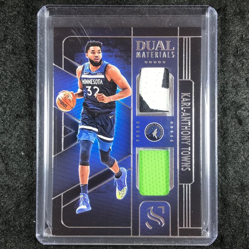 2024-25 Silhouette KARL-ANTHONY TOWNS Dual Materials Patch Relic #KAT