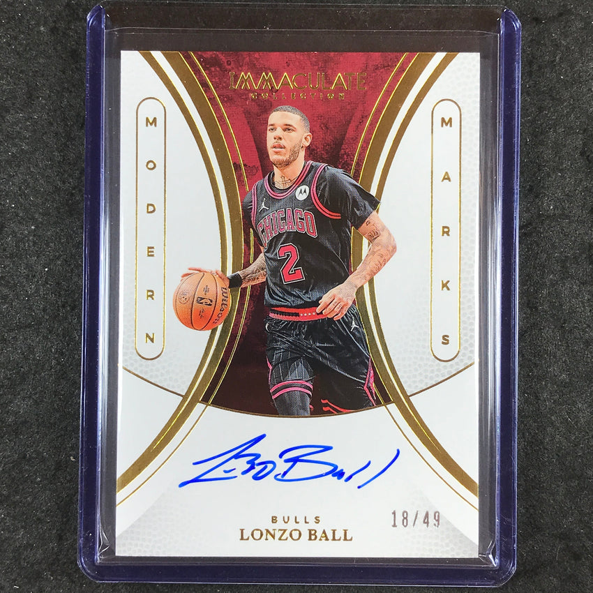 2024-25 Immaculate LONZO BALL Modern Marks Auto 18/49