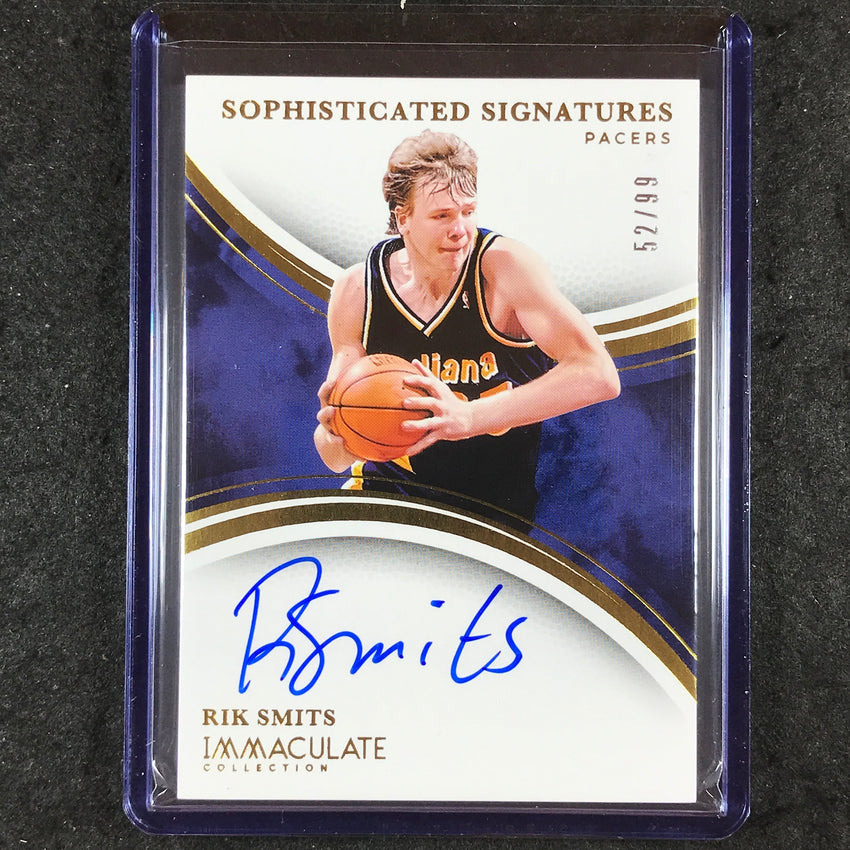 2024-25 Immaculate RIK SMITS Sophisticated Signatures Auto 52/99
