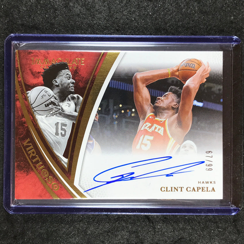 2024-25 Immaculate CLINT CAPELA Virtuoso Autographs 67/99