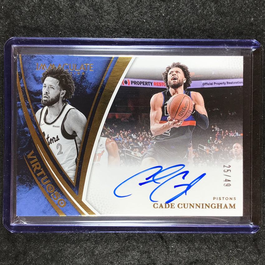 2024-25 Immaculate CADE CUNNINGHAM Virtuoso Autographs 25/49