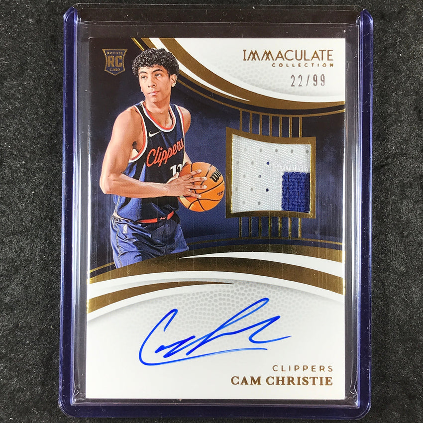 2024-25 Immaculate CAM CHRISTIE Base Rookie Patch Auto 22/99