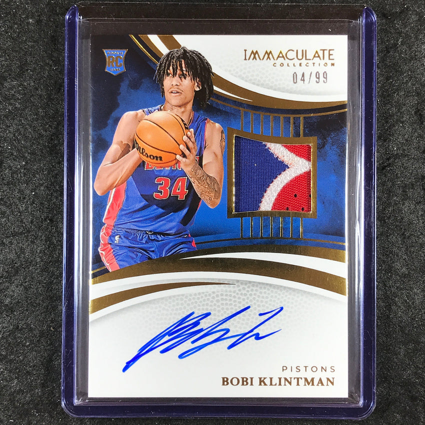 2024-25 Immaculate BOBI KLINTMAN Base Rookie Patch Auto 4/99