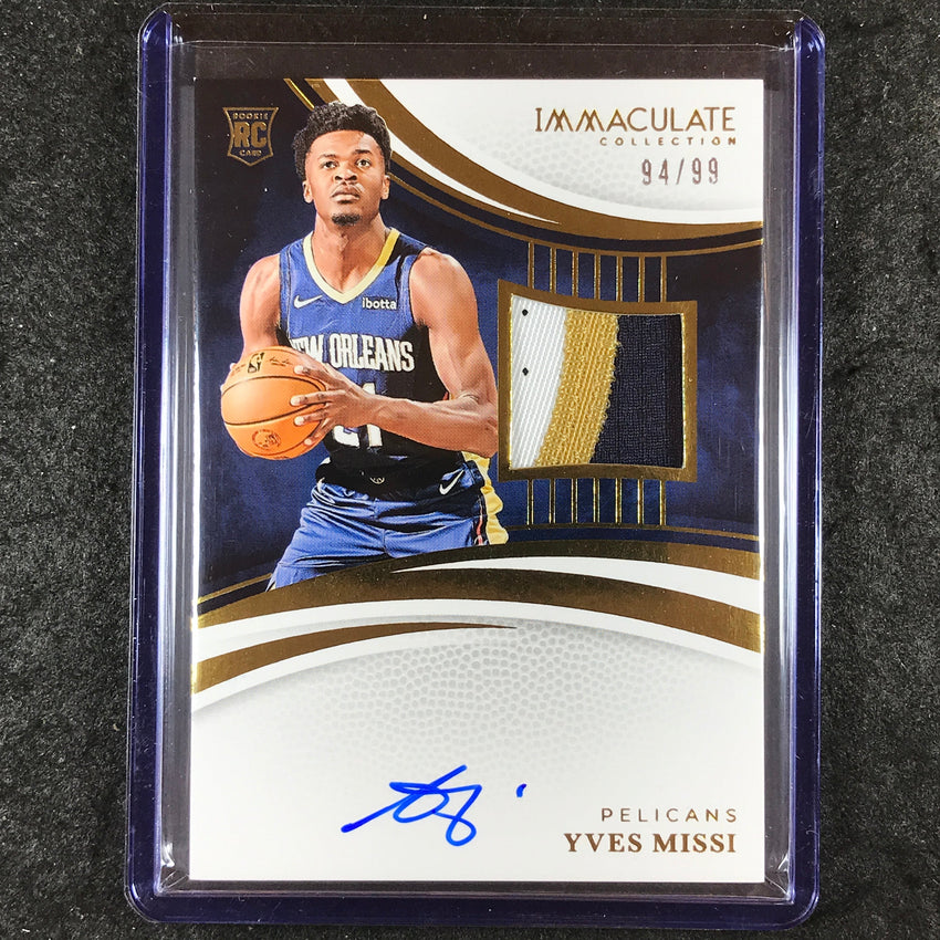 2024-25 Immaculate YVES MISSI Base Rookie Patch Auto 94/99