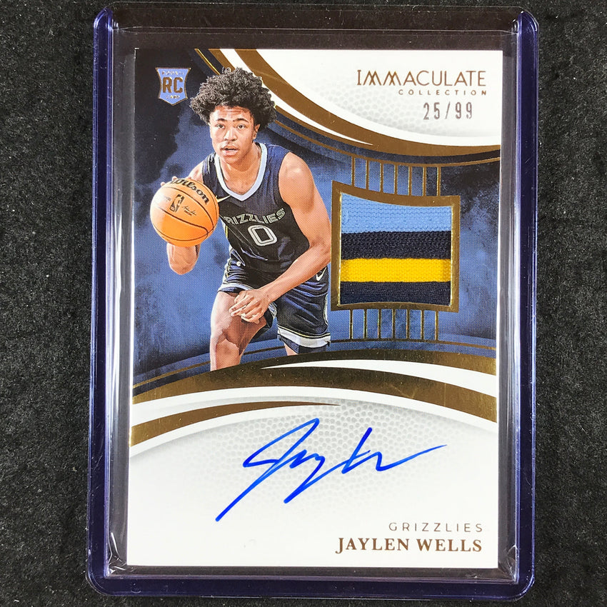 2024-25 Immaculate JAYLEN WELLS Base Rookie Patch Auto 25/99