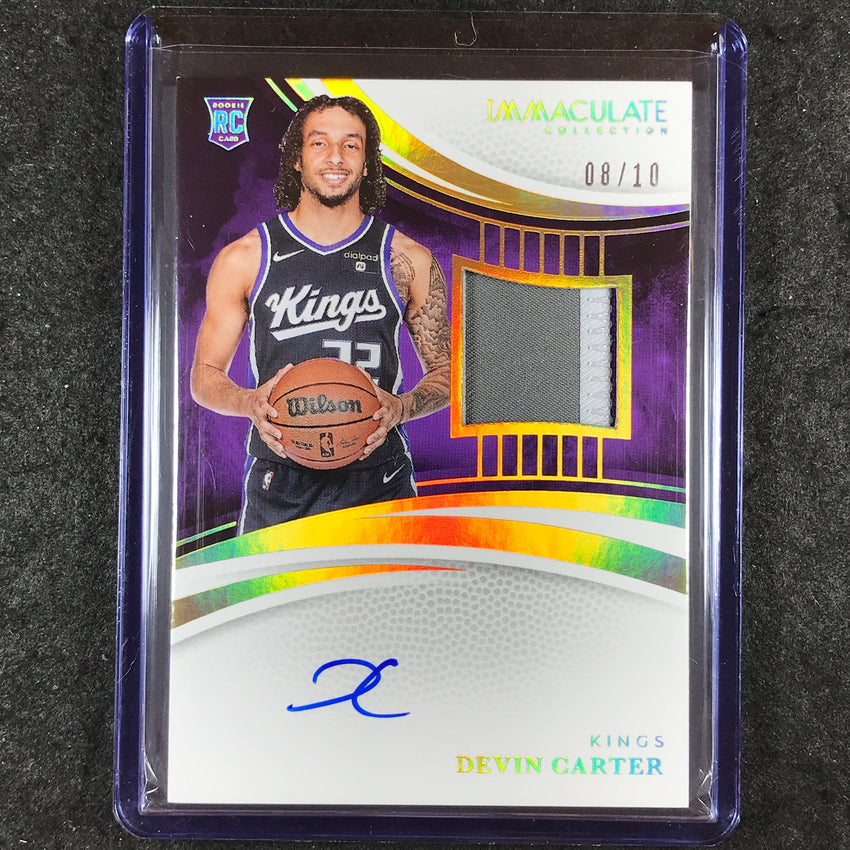 2024-25 Immaculate DEVIN CARTER Base Rookie Patch Auto Gold 8/10