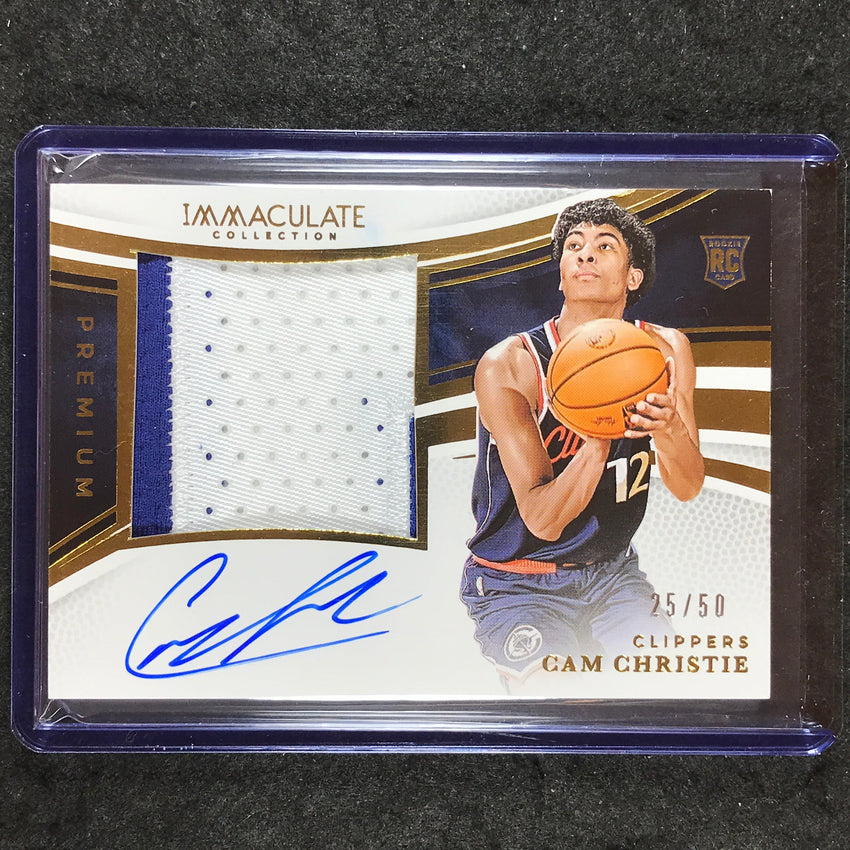 2024-25 Immaculate CAM CHRISTIE Premium Rookie Patch Auto 25/50