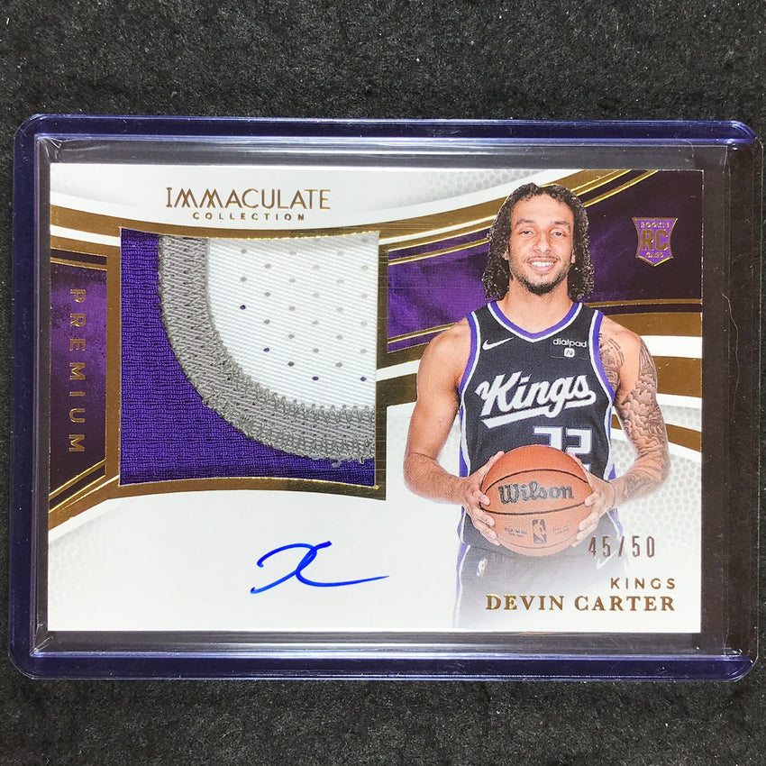 2024-25 Immaculate DEVIN CARTER Premium Rookie Patch Auto 45/50