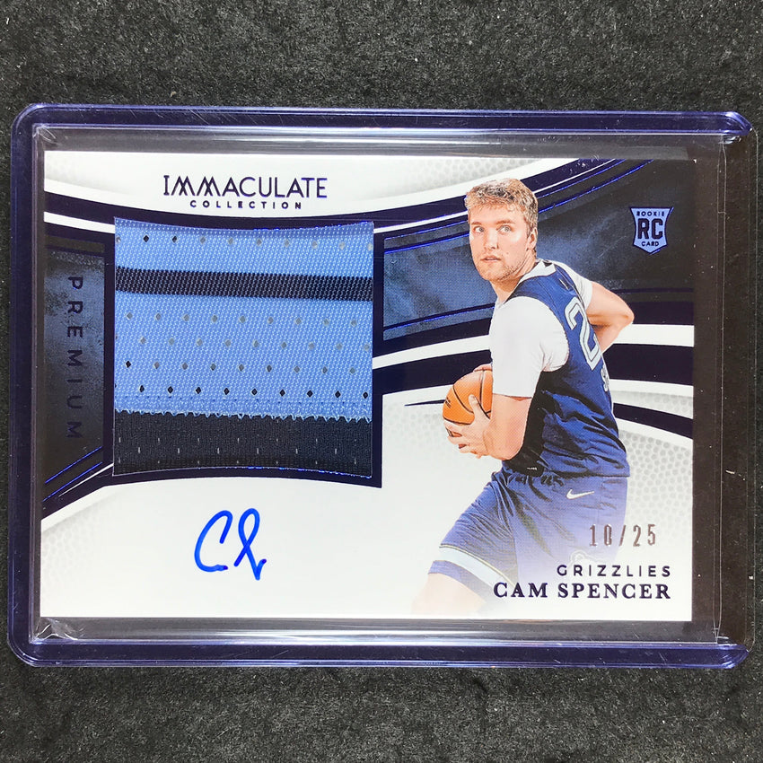 2024-25 Immaculate CAM SPENCER Premium Rookie Patch Auto Blue 10/25