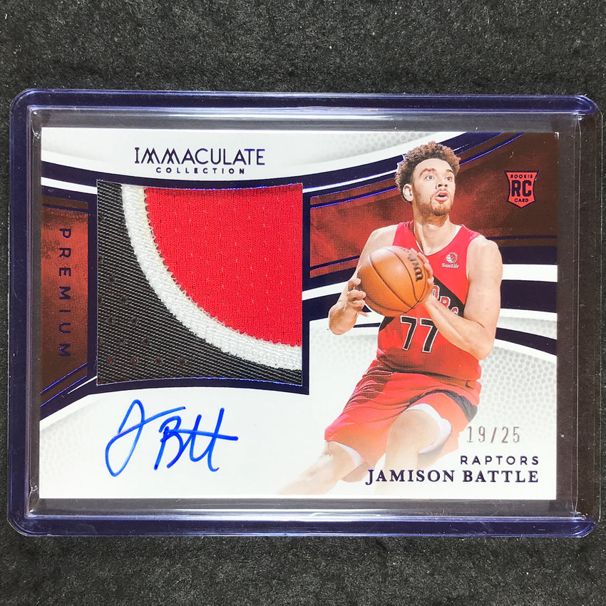 2024-25 Immaculate JAMISON BATTLE Premium Rookie Patch Auto Blue 19/25