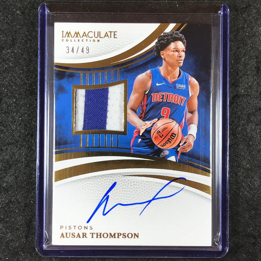 2024-25 Immaculate AUSAR THOMPSON Patch Autographs 34/49