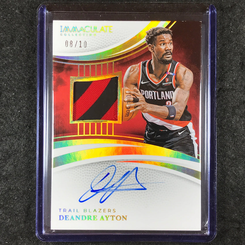 2024-25 Immaculate DEANDRE AYTON Patch Autographs Gold 8/10