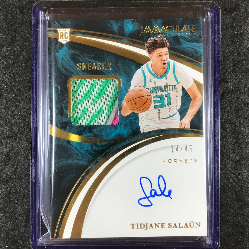 2024-25 Immaculate TIDJANE SALAUN Sneaker Swatches Signatures Rookie Auto 14/49