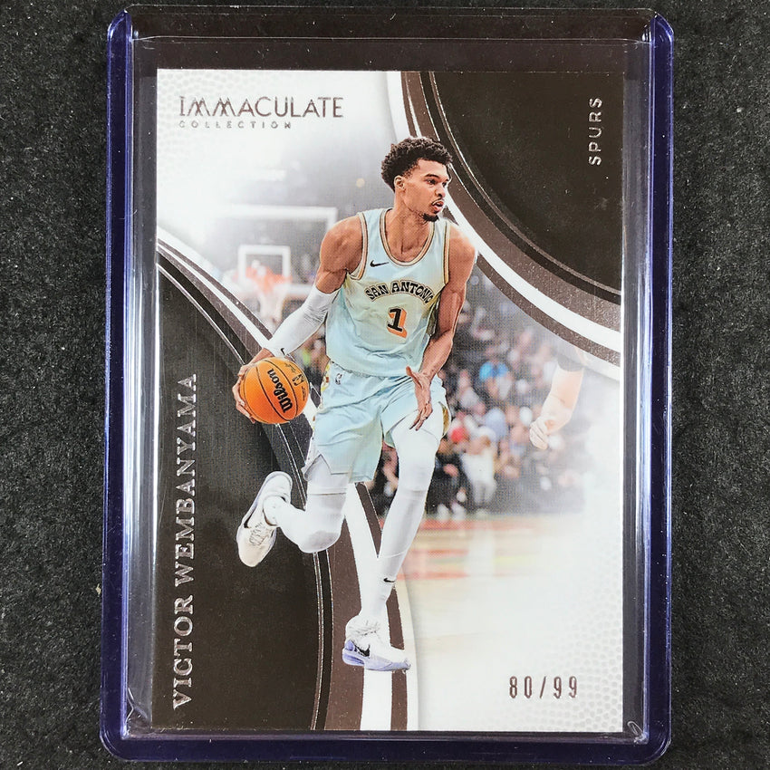 2024-25 Immaculate VICTOR WEMBANYAMA Action Base 80/99 #86